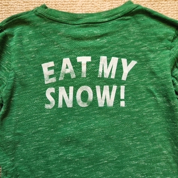 Backyard Snow Sledding King Long Sleeve Tee - Picture 3 of 4